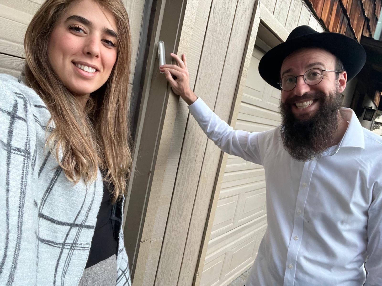 Rabbi Zalman and Yasmin Notik at the Chabad House